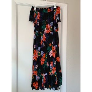 OLD NAVY Off the shoulder, Tropical flower formal dress